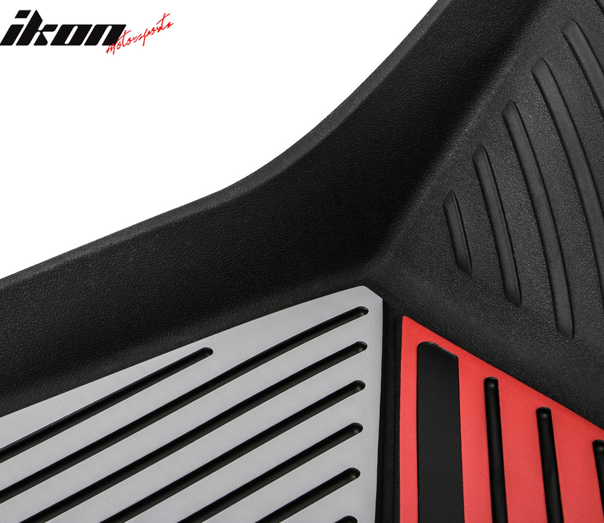 2020-2024 Tesla Model Y 3D Floor Mats Black& Gray& Red TPE Injection