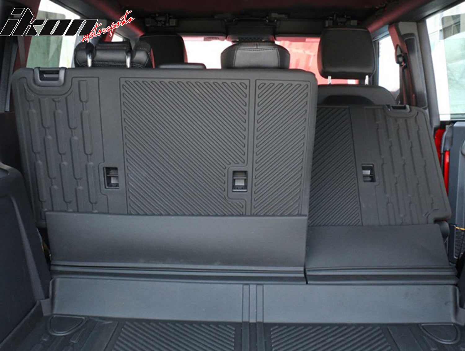 2021-2025 Ford Bronco 4Dr Black TPE Rear Seat Protector Backrest Cover