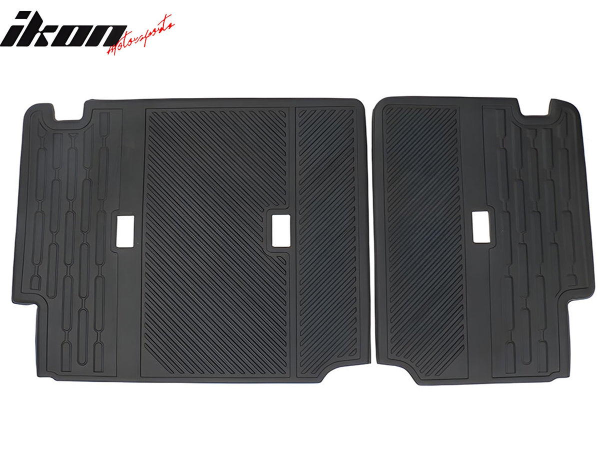 2021-2025 Ford Bronco 4Dr Black TPE Rear Seat Protector Backrest Cover