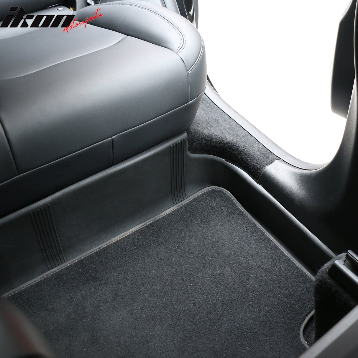 Car Floor Mat for 2020-2024 Tesla Model Y Black Rear Anti-kick TPE