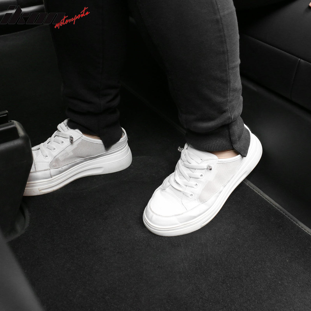 Car Floor Mat for 2020-2024 Tesla Model Y Black Rear Anti-kick TPE