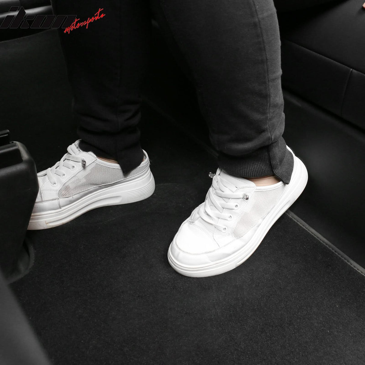 Car Floor Mat for 2020-2024 Tesla Model Y Black Rear Anti-kick TPE
