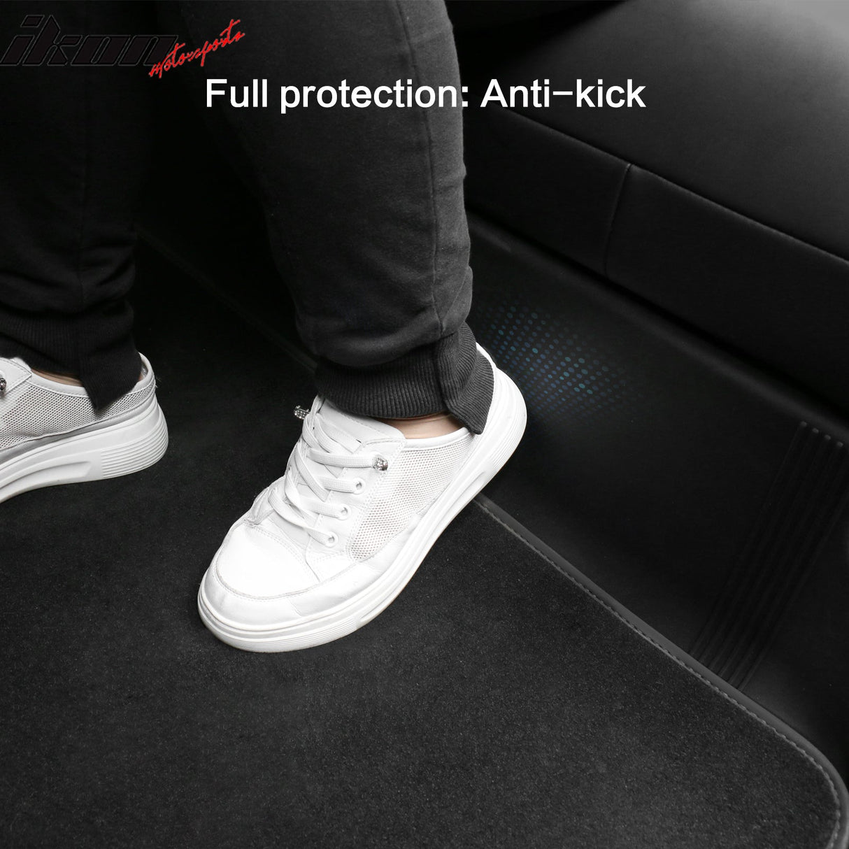 Car Floor Mat for 2020-2024 Tesla Model Y Black Rear Anti-kick TPE