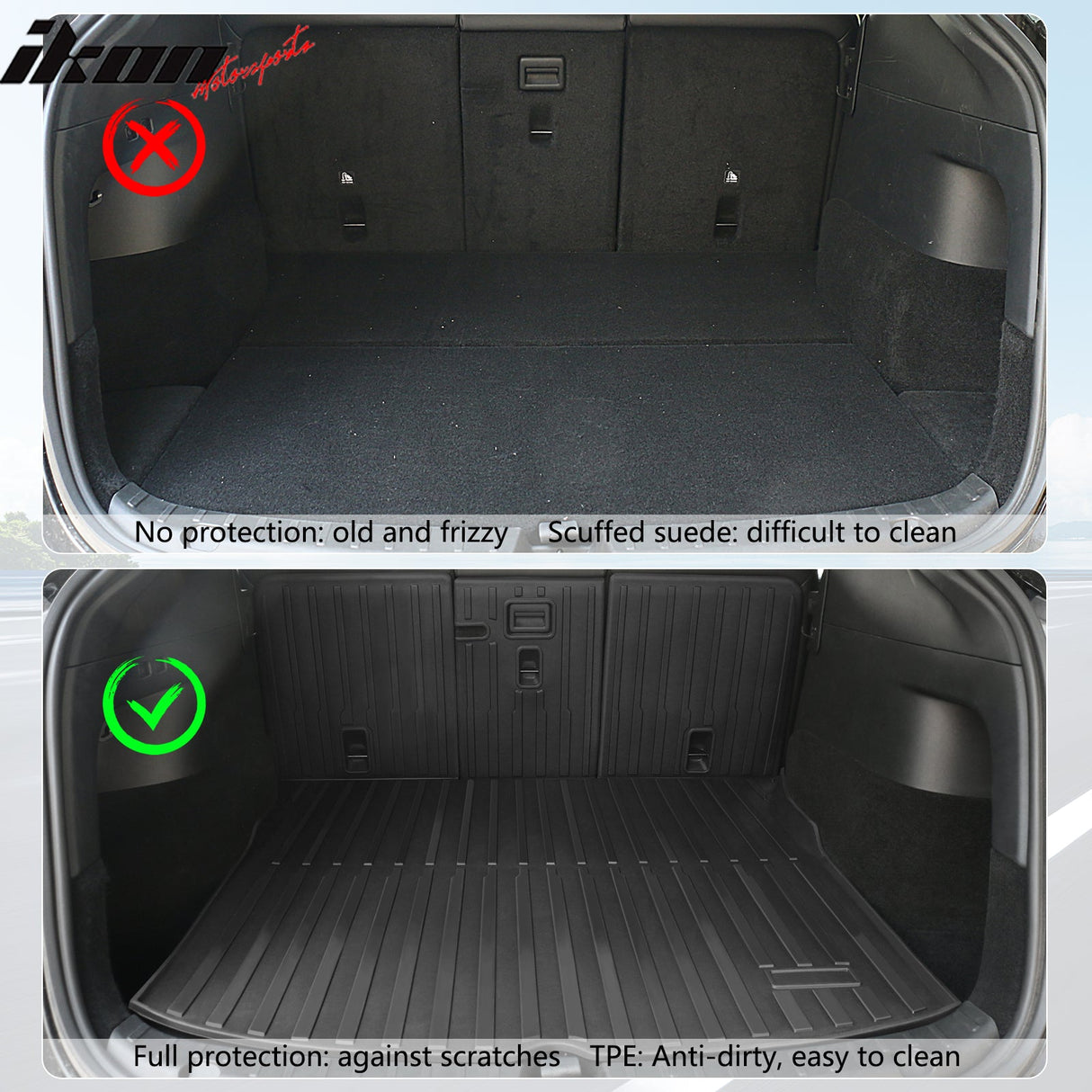 2020-2023 Tesla Model Y Back Seat Cover W/ Trunk Mats Cargo Liner TPE