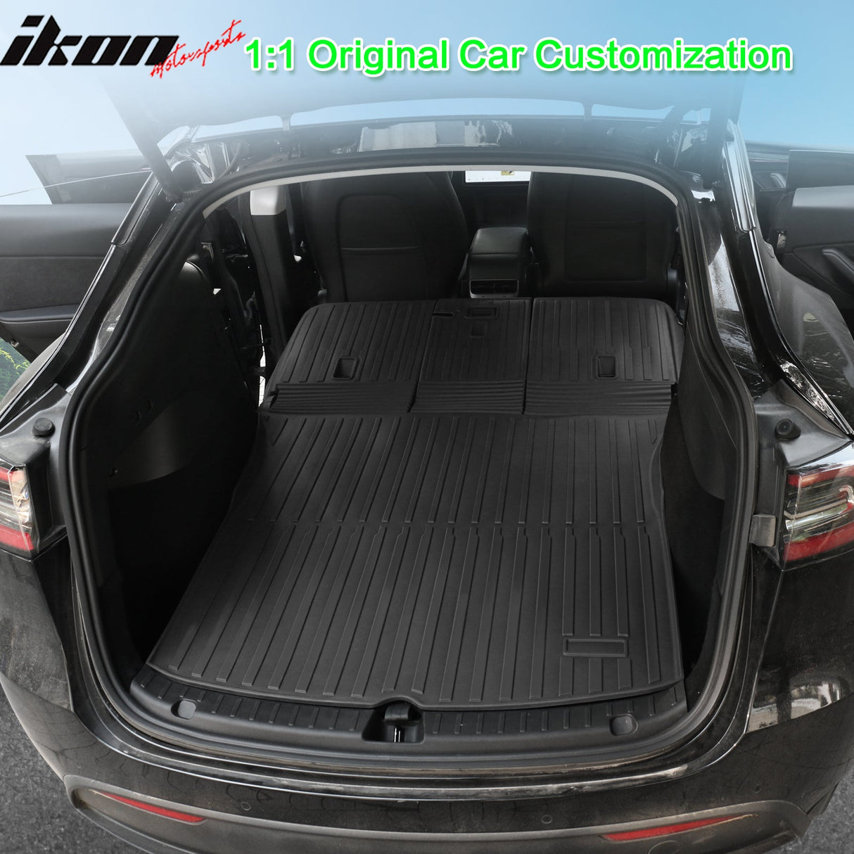 2020-2023 Tesla Model Y Back Seat Cover W/ Trunk Mats Cargo Liner TPE
