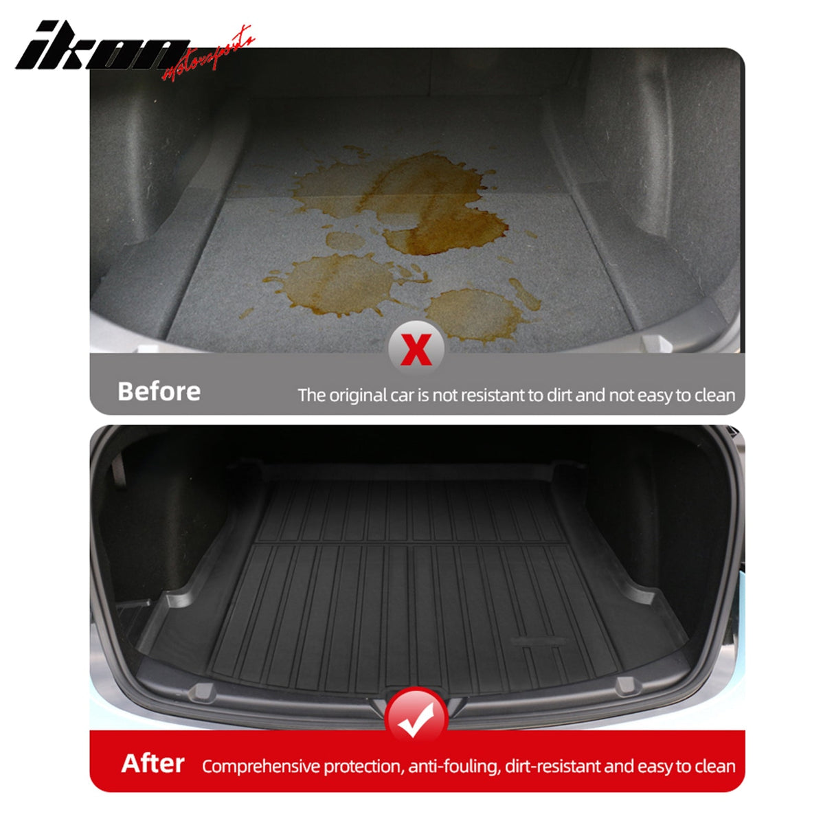 2017-2023 Tesla Model 3 All Weather Black Trunk Mat Injection TPE