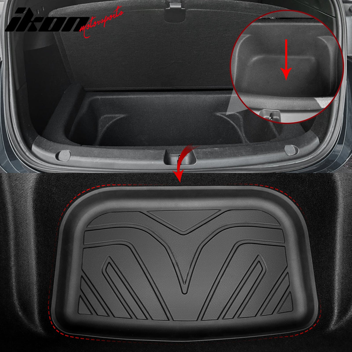 2020-2024 Tesla Model Y Trunk Mat 3D TPE Rear Cargo Floor Liner Cover