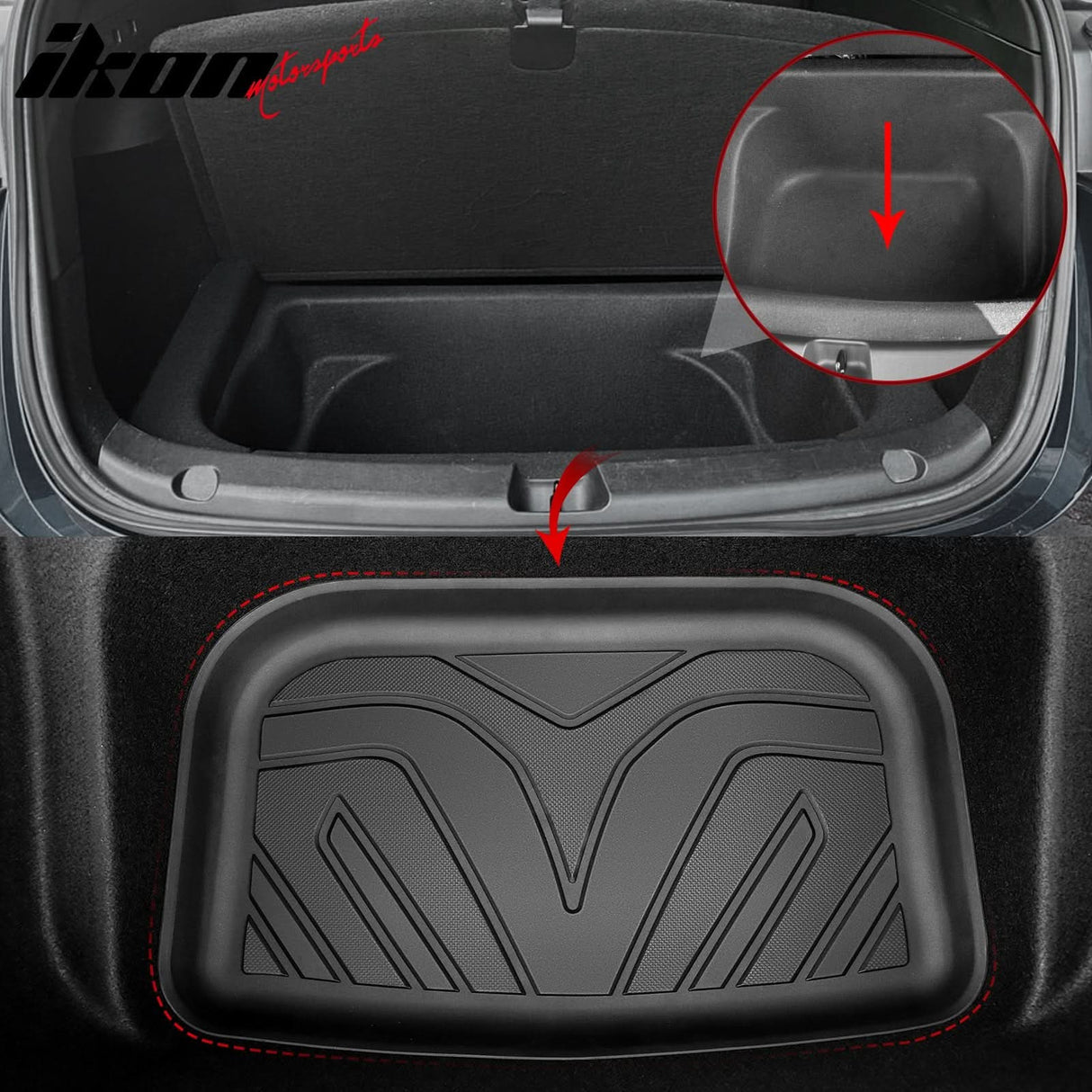 2020-2024 Tesla Model Y Trunk Mat 3D TPE Rear Cargo Floor Liner Cover
