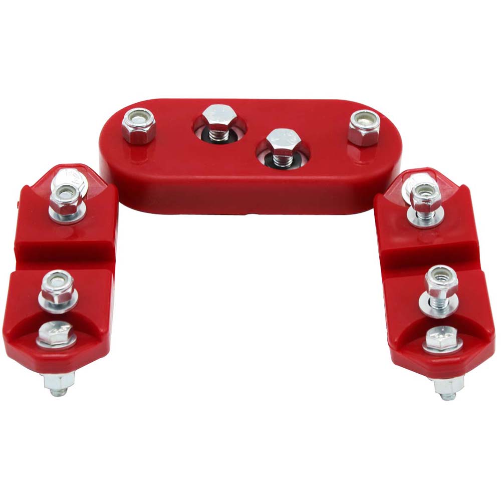 Rear Swing Axle Boots Pair - Blue + Urethane Transmission Mount Kit for VW BUG/Beetle/Buggy/Baja