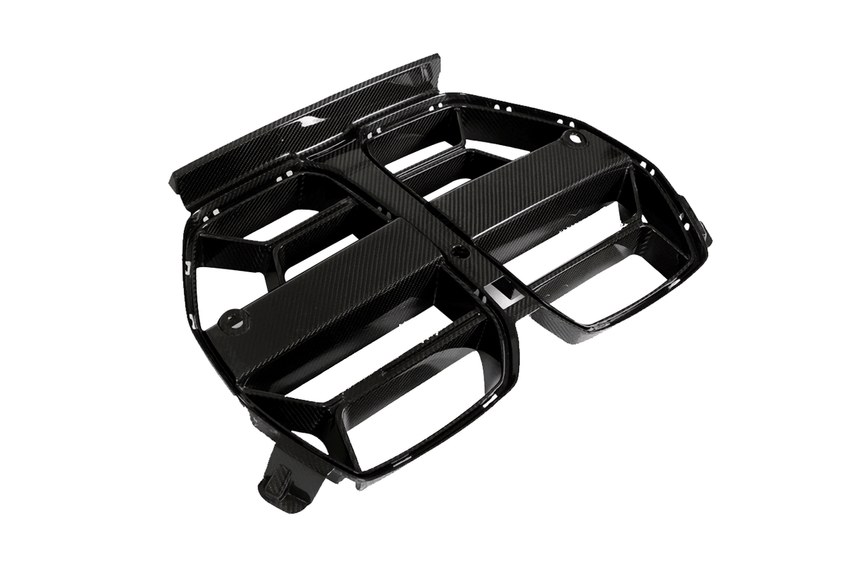 BMW 3 Series M3 G80 M4 G82 CSL Style Carbon Fiber Front Grille (2021 - 2023) - K2 Industries