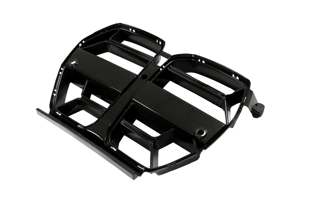 BMW 3 Series M3 G80 M4 G82 CSL Style Carbon Fiber Front Grille (2021 - 2023) - K2 Industries