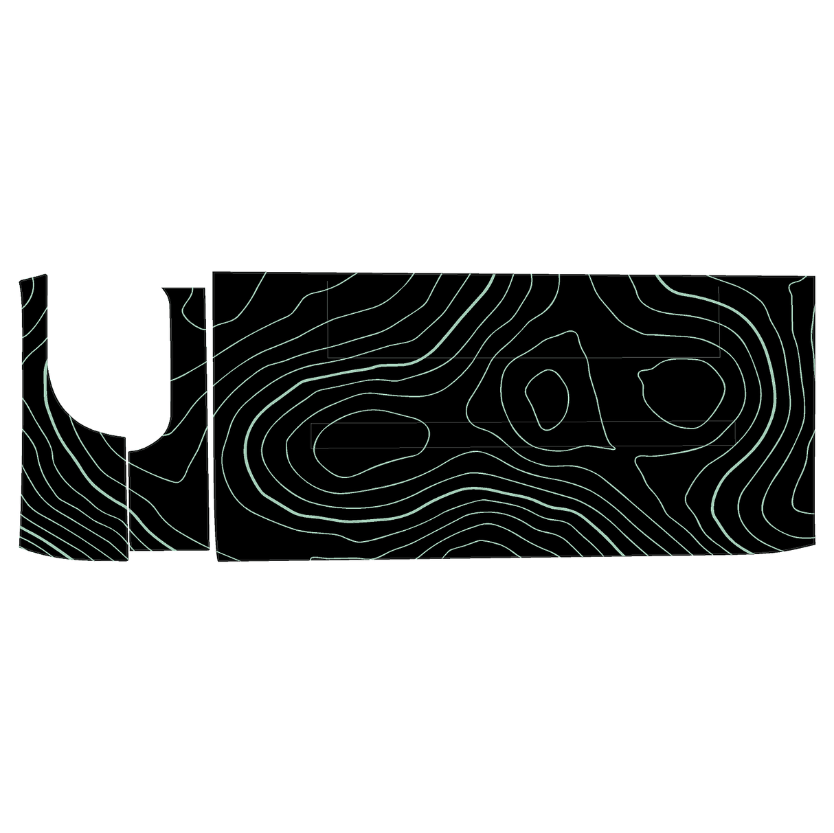 Topo 3 Piece Dash Kit (Printed Series) - 2021+ Bronco