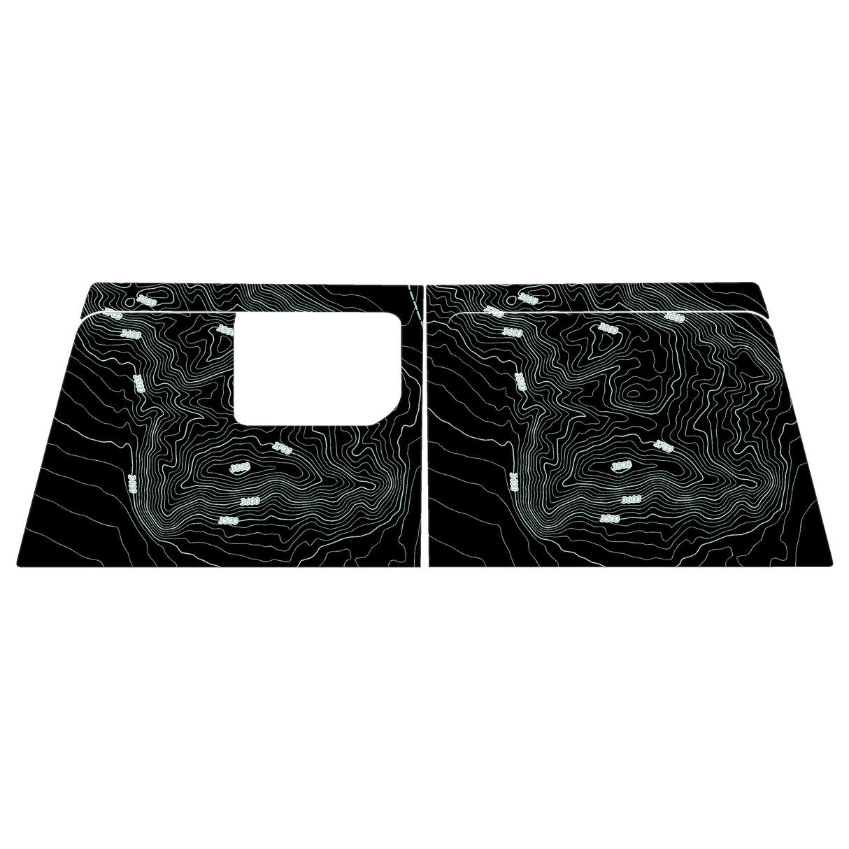Topo Cargo Area Overlay Kit Part 1 (Printed Series) - 2021+ Bronco 4 Door