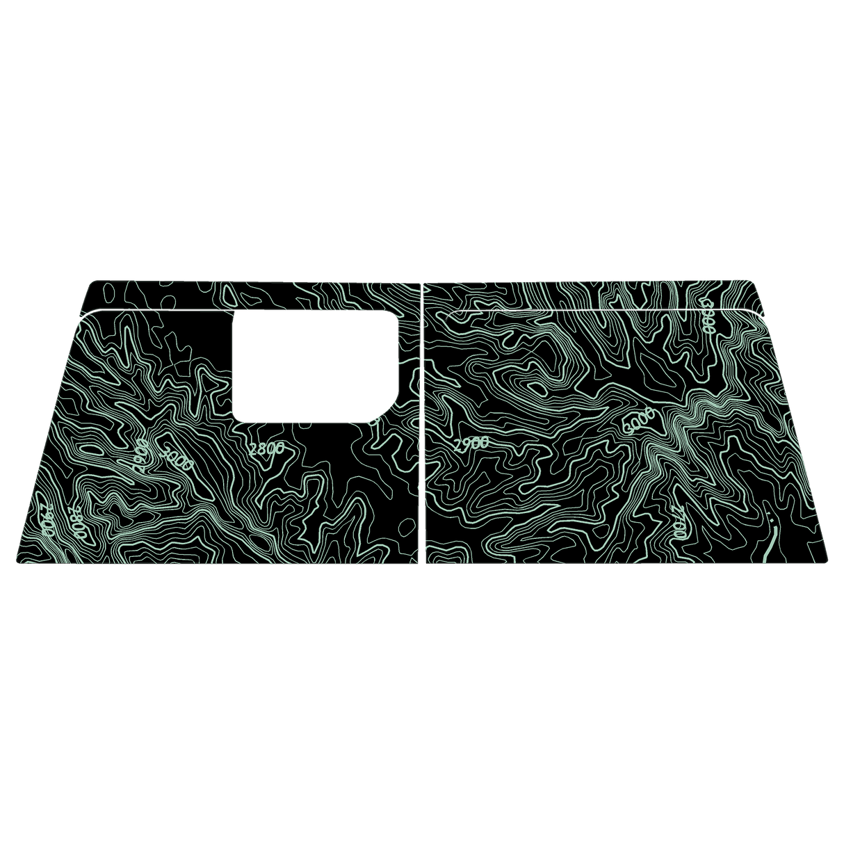 Topo Cargo Area Overlay Kit Part 1 (Printed Series) - 2021+ Bronco 4 Door