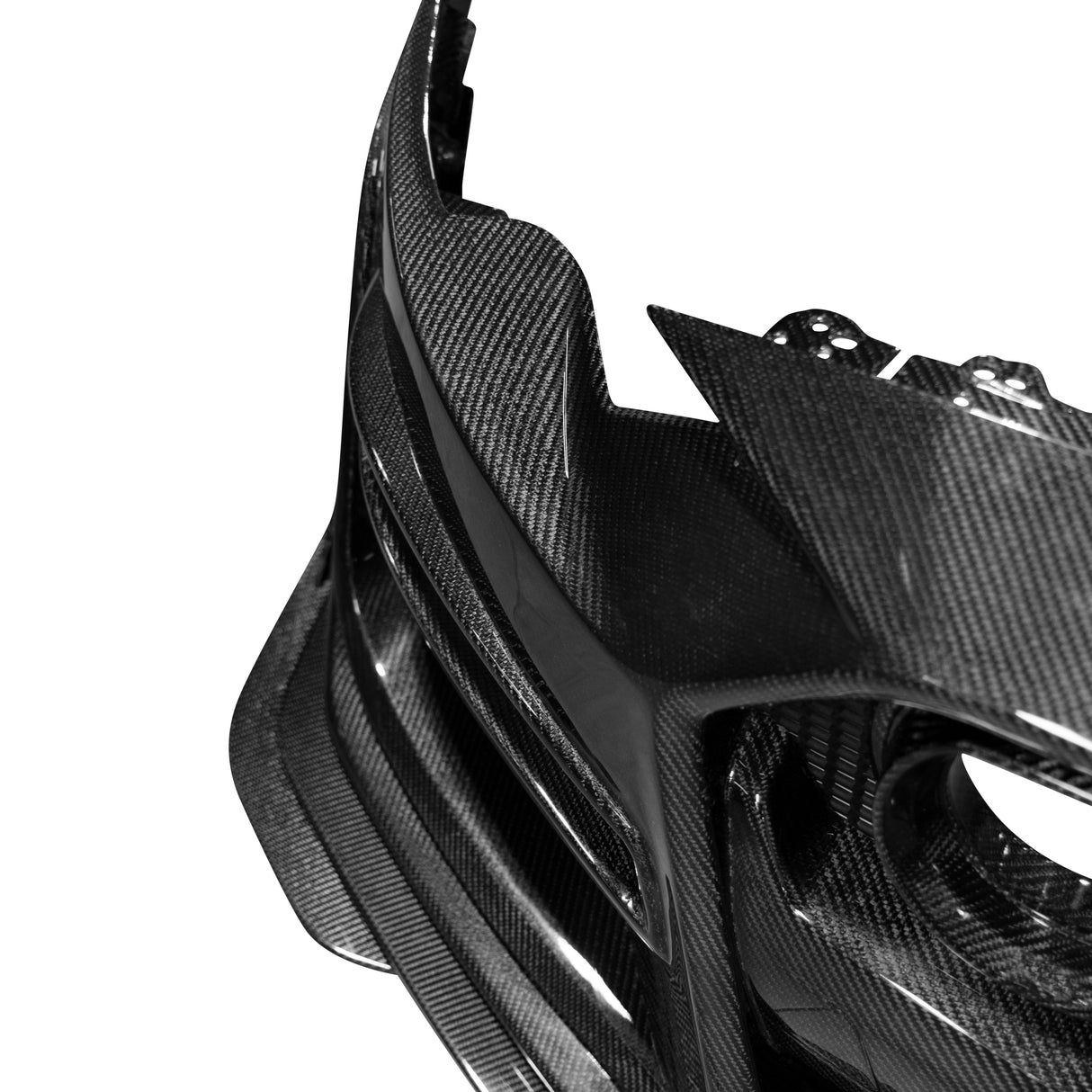 2018-2023 Ford Mustang GT500/Mach1 Combo Double Sided Full Carbon Fiber Track Package Front Bumper Conversion