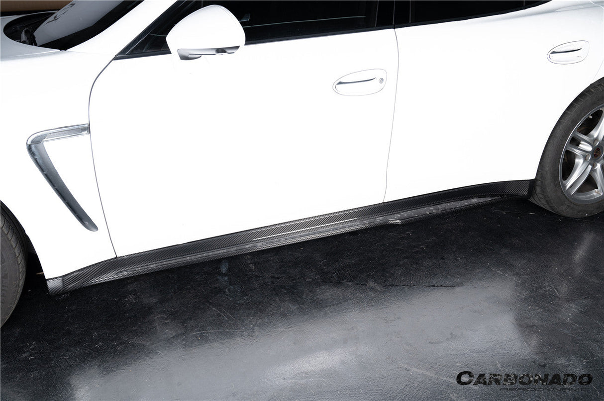 2010-2016 Porsche Panamera 970 SD Style Dry Carbon Fiber Side Skirts