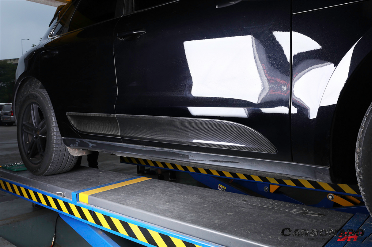 2014-2026 Porsche Macan 95B OE Style Autoclave Carbon Fiber Door Trims | Fits T, S, Turbo, GTS,