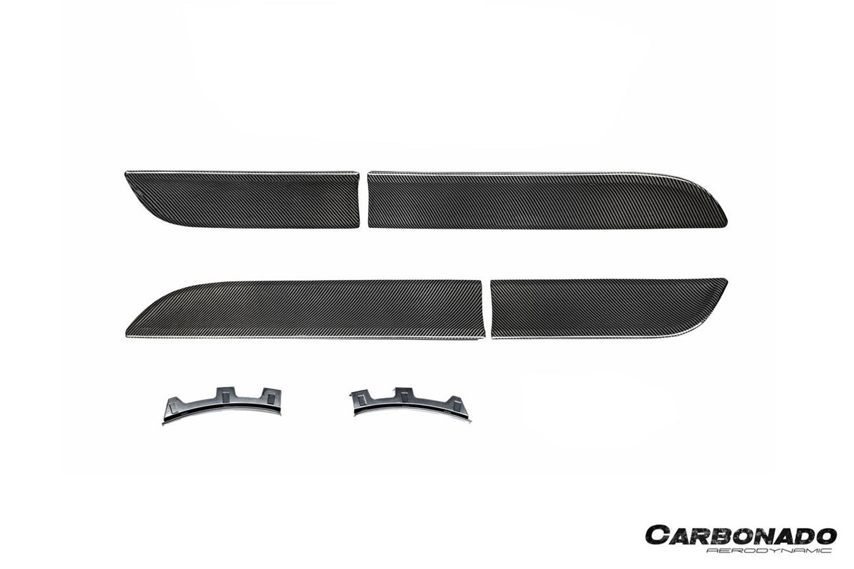 2014-2026 Porsche Macan 95B OE Style Autoclave Carbon Fiber Door Trims | Fits T, S, Turbo, GTS,