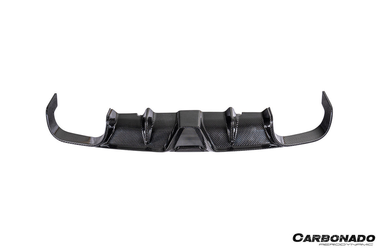 2017-2019 Porsche 911 991.2 Carrera KA Style Dry Carbon Fiber Rear Lip Diffuser