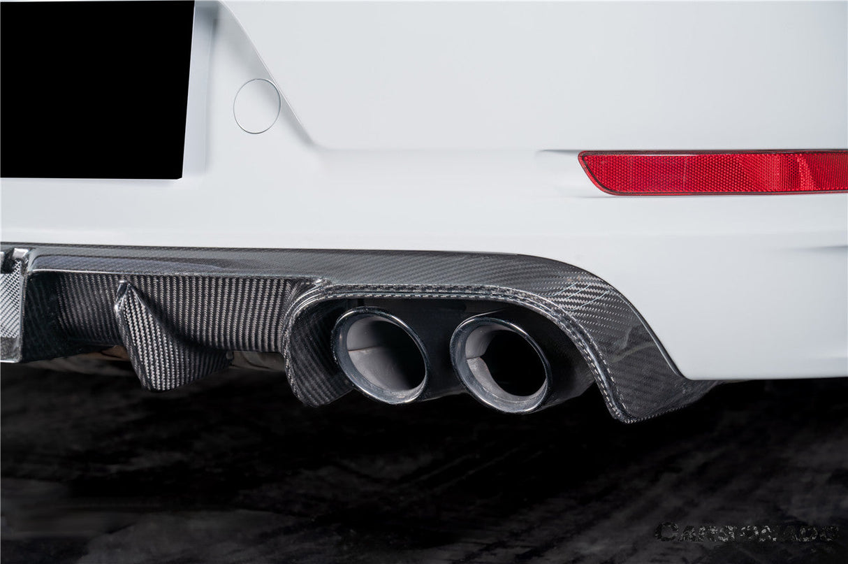 2017-2019 Porsche 911 991.2 Carrera KA Style Dry Carbon Fiber Rear Lip Diffuser
