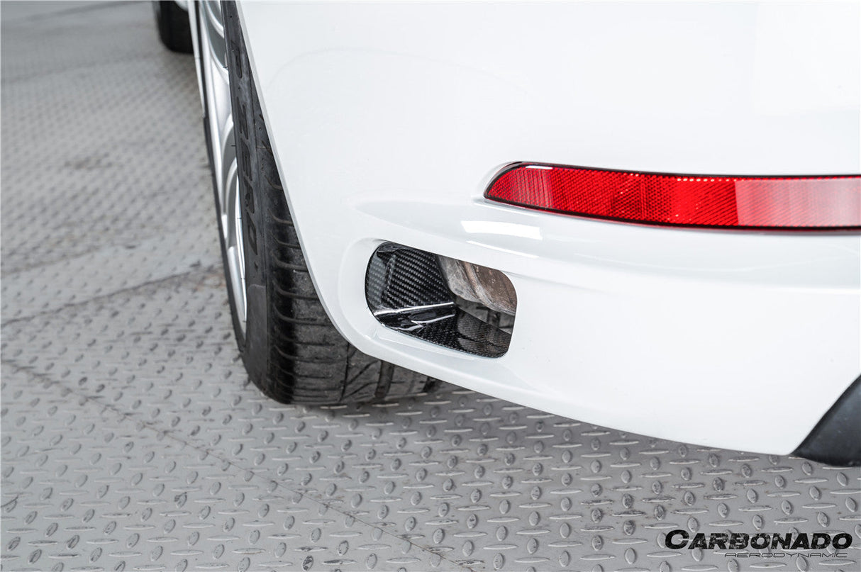 2017-2019 Porsche 911 991.2 Carrera OEM Style Dry Carbon Fiber Rear Bumper Vent Trims