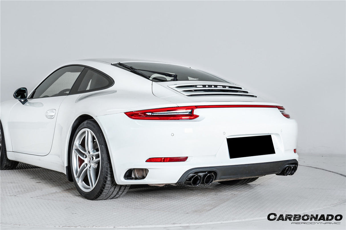 2017-2019 Porsche 911 991.2 Carrera OEM Style Dry Carbon Fiber Rear Bumper Vent Trims