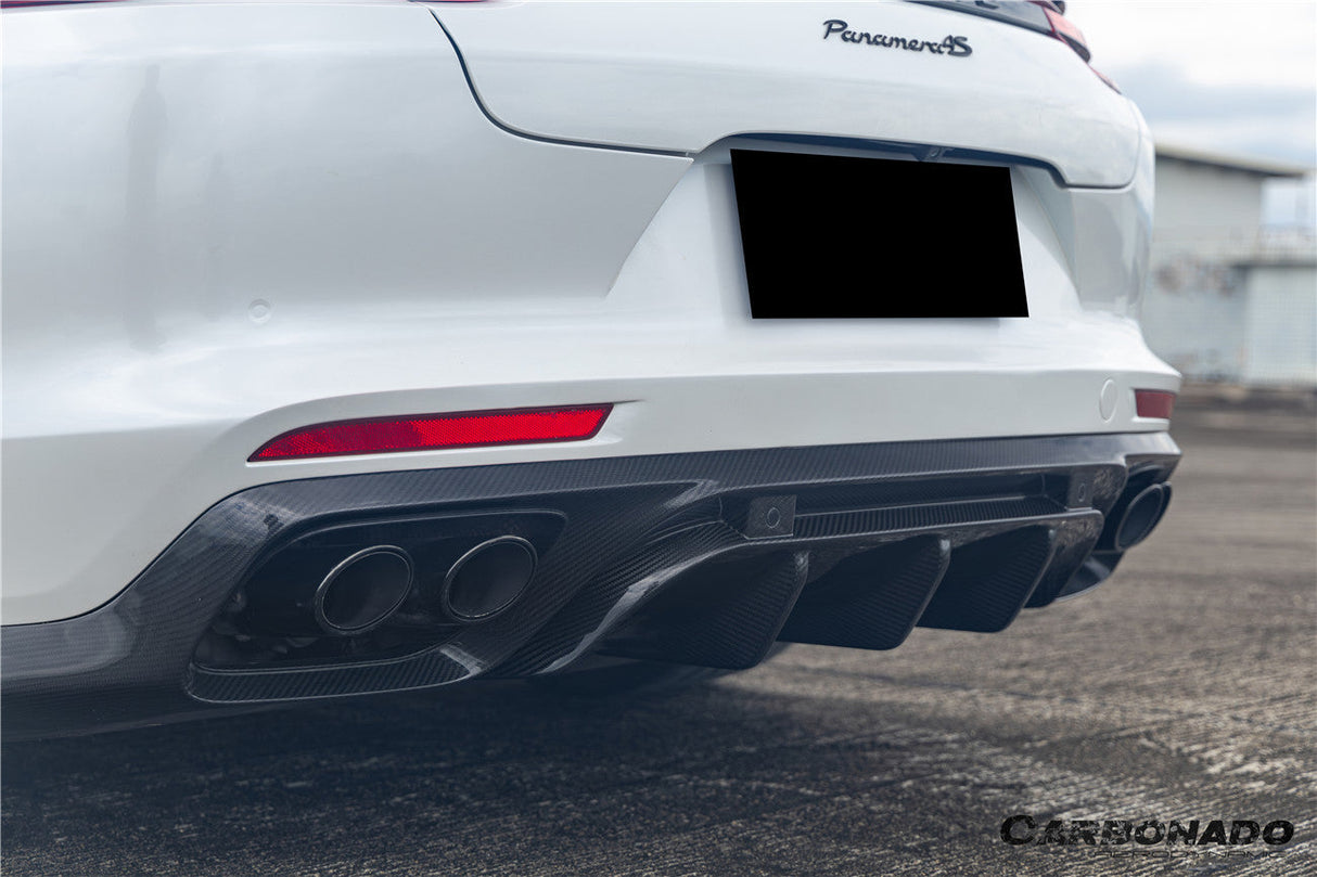 2017-2023 Porsche Panamera 971 KDA Style Dry Carbon Fiber Rear Diffuser