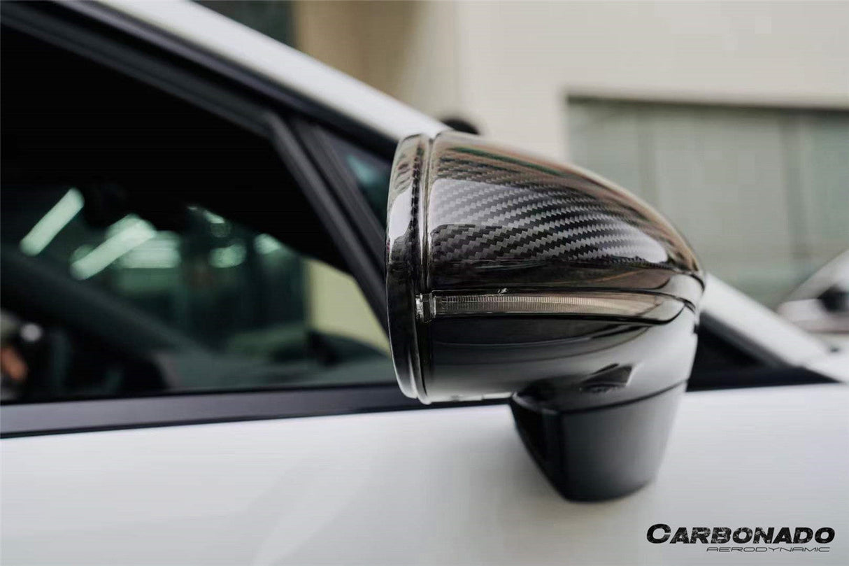 2017-2025 Porsche Panamera 971.1 971.2 976 OEM Style Autoclave Carbon Fiber Mirror Housing Replacement | Fits S, 4S, GTS, Turbo, Turbo S, E‑Hybrid, SportTurismo LHD