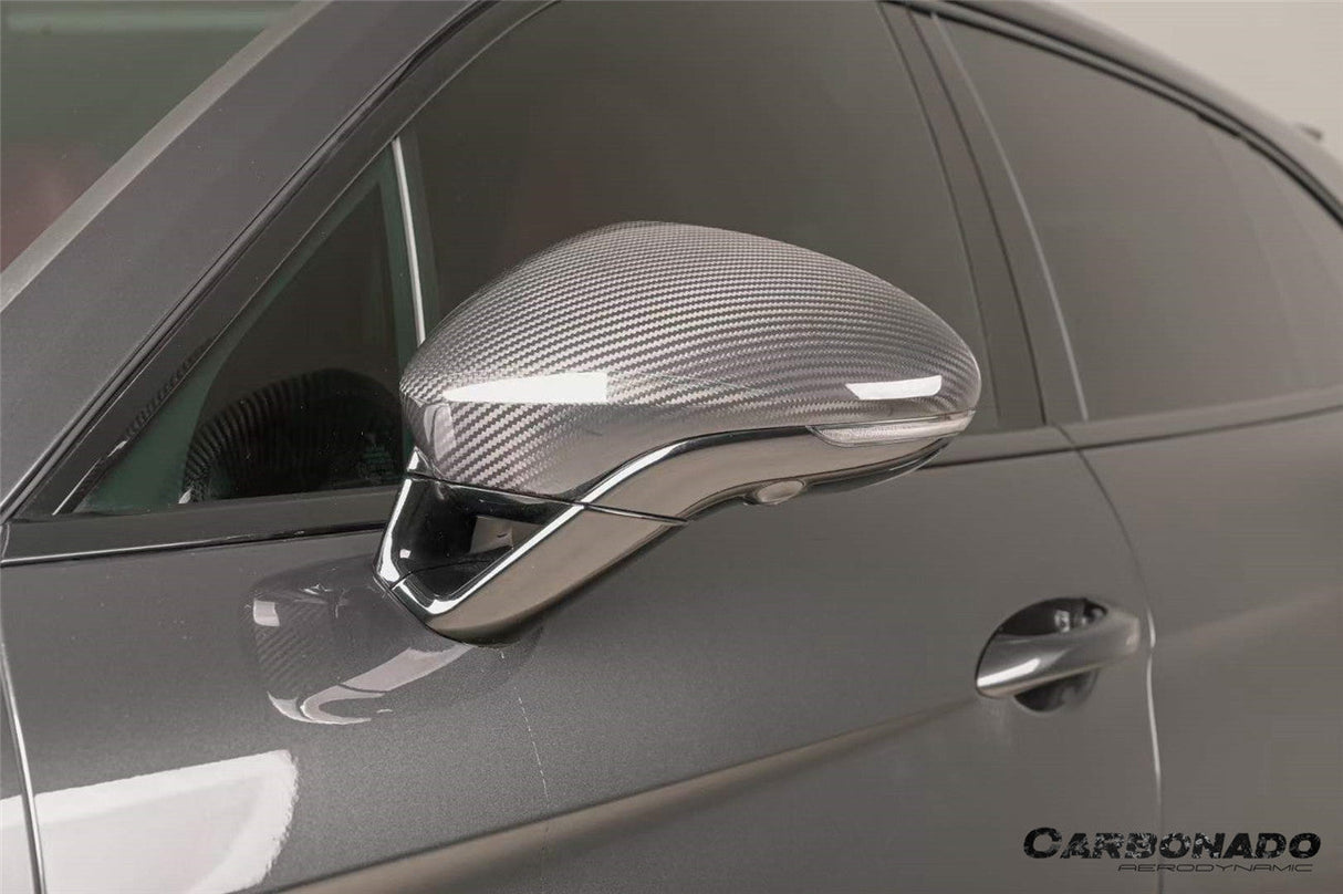 2017-2025 Porsche Panamera 971.1 971.2 976 OEM Style Autoclave Carbon Fiber Mirror Housing Replacement | Fits S, 4S, GTS, Turbo, Turbo S, E‑Hybrid, SportTurismo LHD