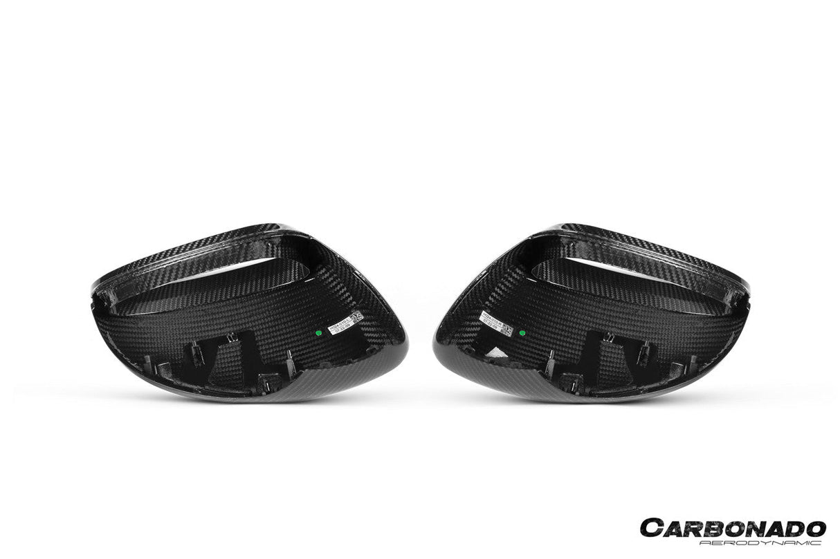 2017-2025 Porsche Panamera 971.1 971.2 976 OEM Style Autoclave Carbon Fiber Mirror Housing Replacement | Fits S, 4S, GTS, Turbo, Turbo S, E‑Hybrid, SportTurismo LHD