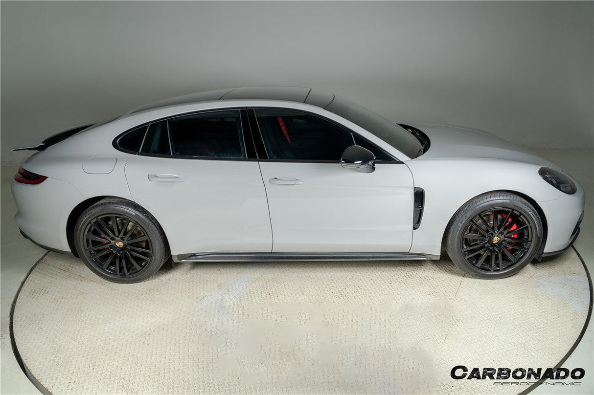2017-2023 Porsche Panamera 971 SD Style Dry Carbon Fiber Side Skirts