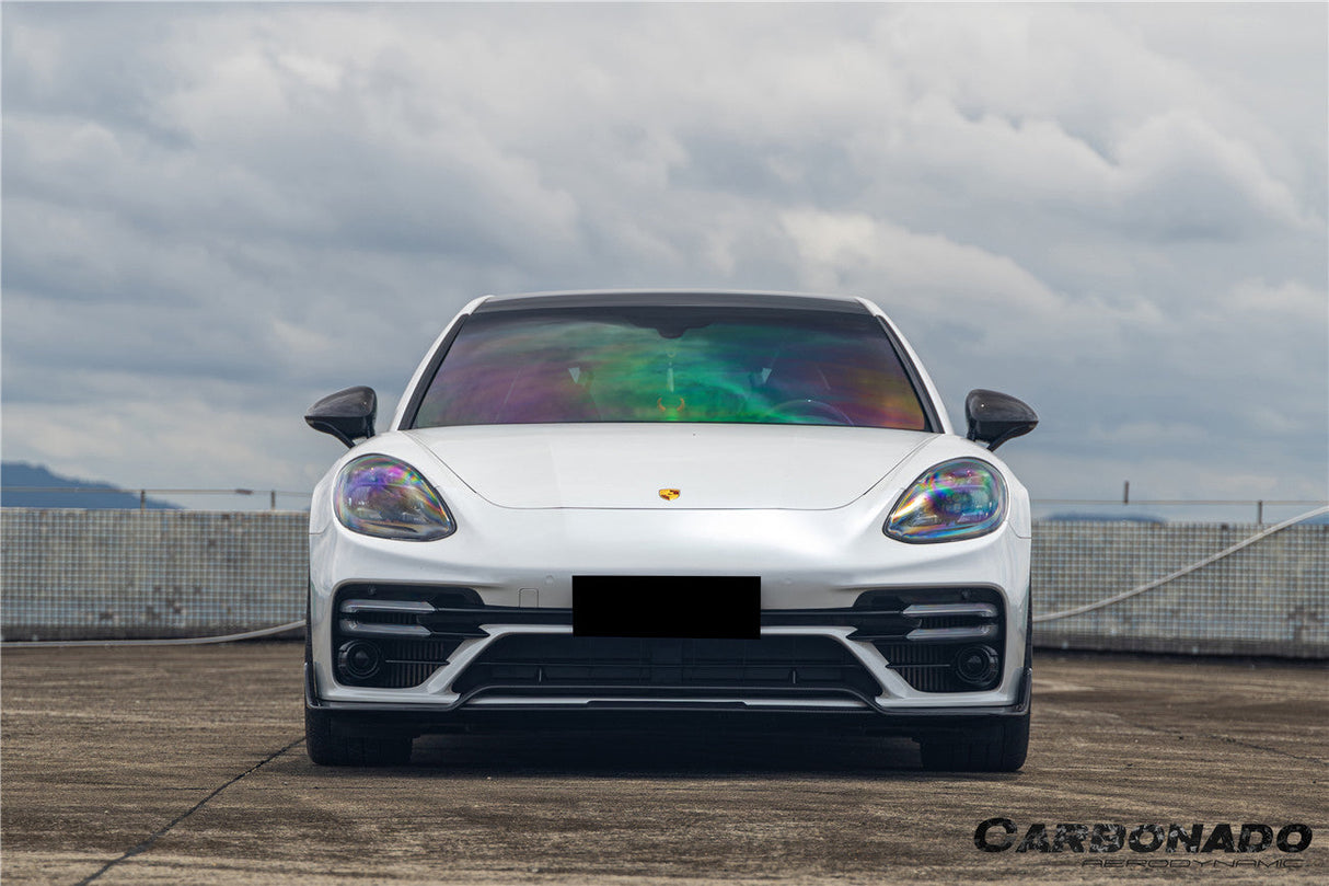 2017-2023 Porsche Panamera 971 Turbo S KDA Style Dry Carbon Fiber Front Lip