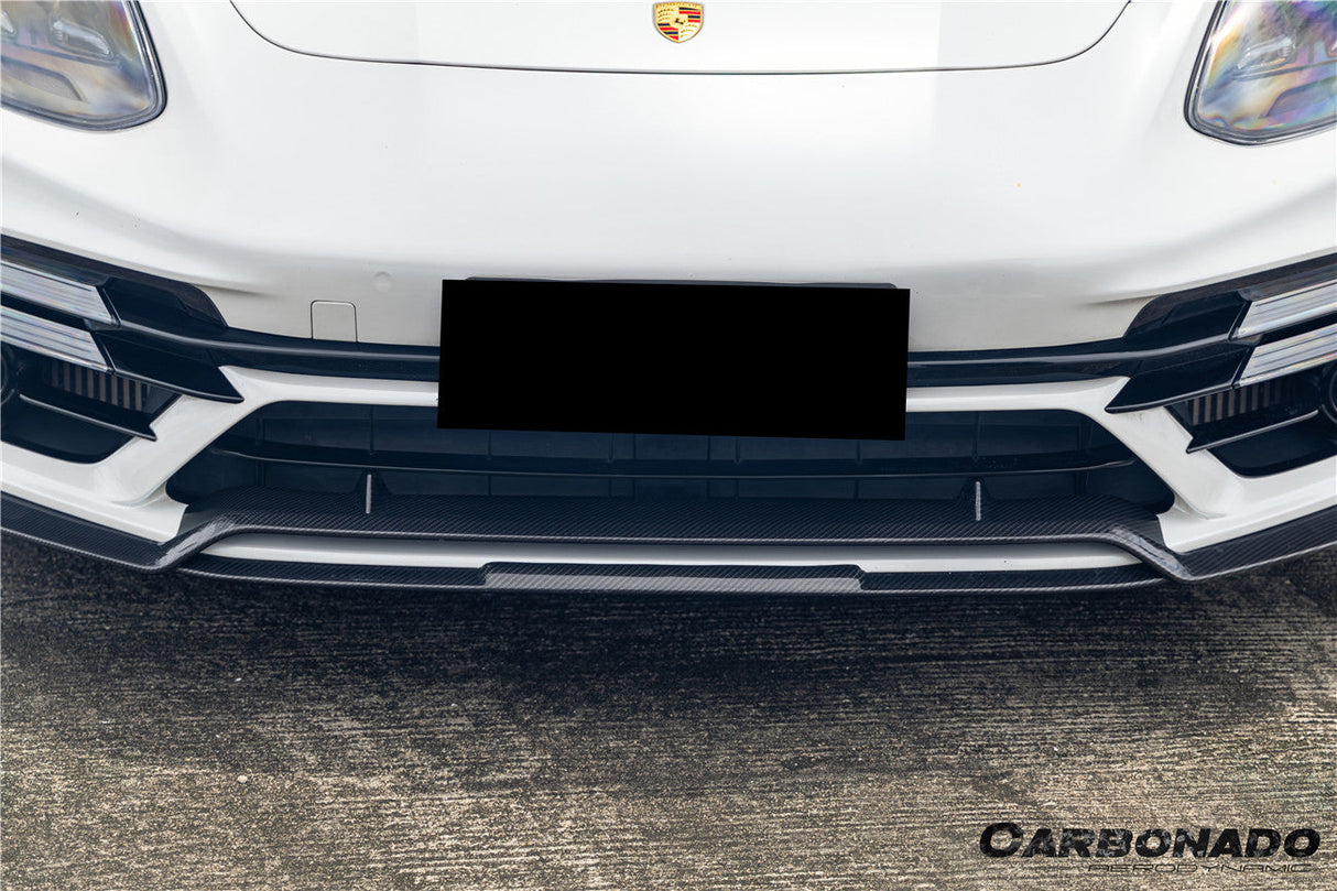 2017-2023 Porsche Panamera 971 Turbo S KDA Style Dry Carbon Fiber Front Lip