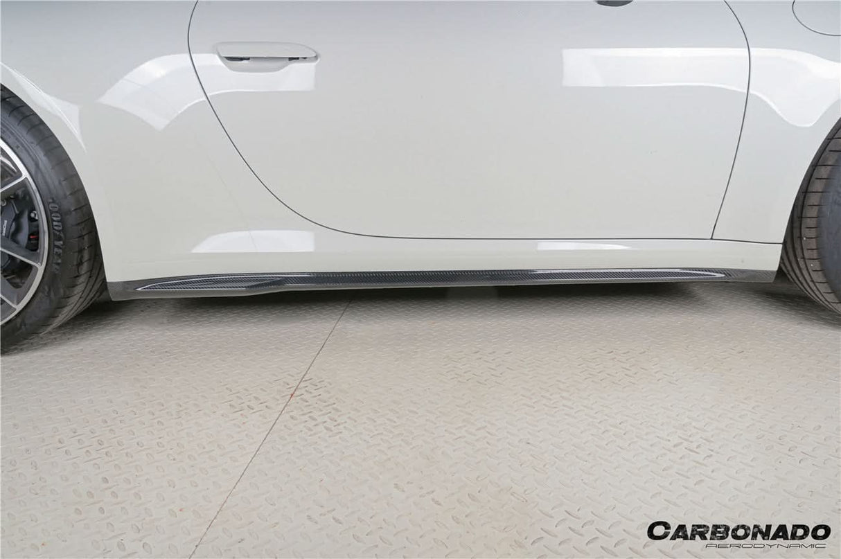 2019-2024 Porsche 911 992 Carrera Cabriolet Convert Turbo SD Style Dry Carbon Fiber Side Skirts