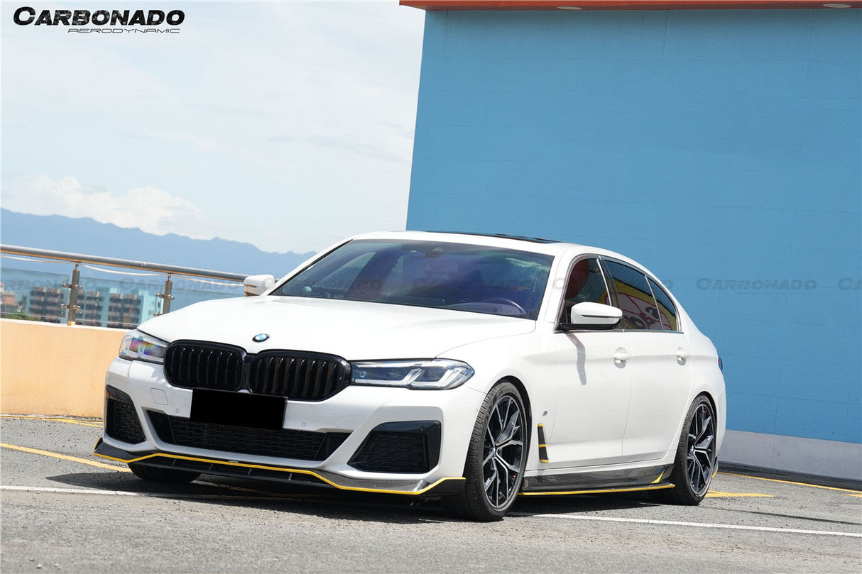 2016-2023 BMW 5 Series G38 M-tech AD Style Dry Carbon Fiber Side Skirts