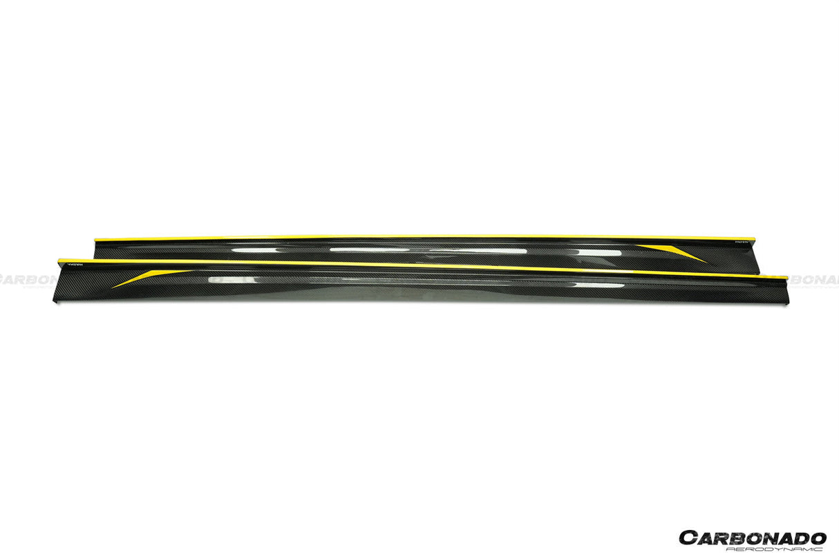 2016-2023 BMW 5 Series G38 M-tech AD Style Dry Carbon Fiber Side Skirts