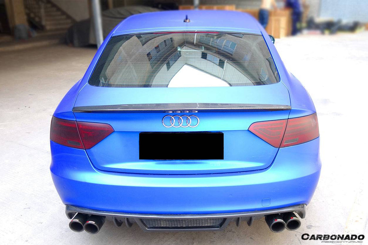 2009-2015 Audi A5 Coupe Sport Style Carbon Fiber Trunk Spoiler