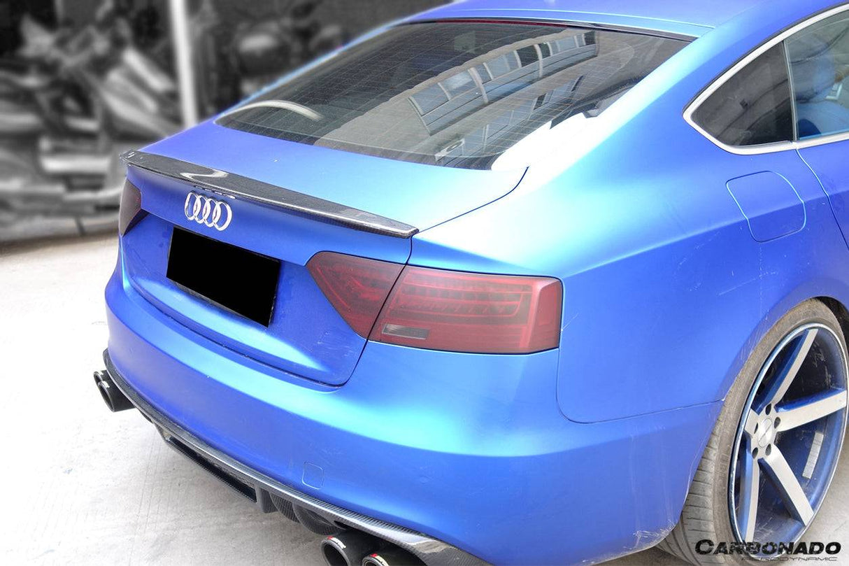 2009-2015 Audi A5 Coupe Sport Style Carbon Fiber Trunk Spoiler
