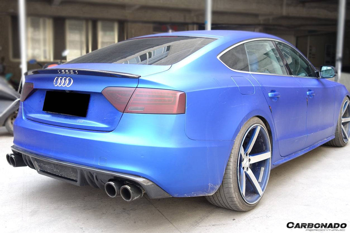 2009-2015 Audi A5 Coupe Sport Style Carbon Fiber Trunk Spoiler