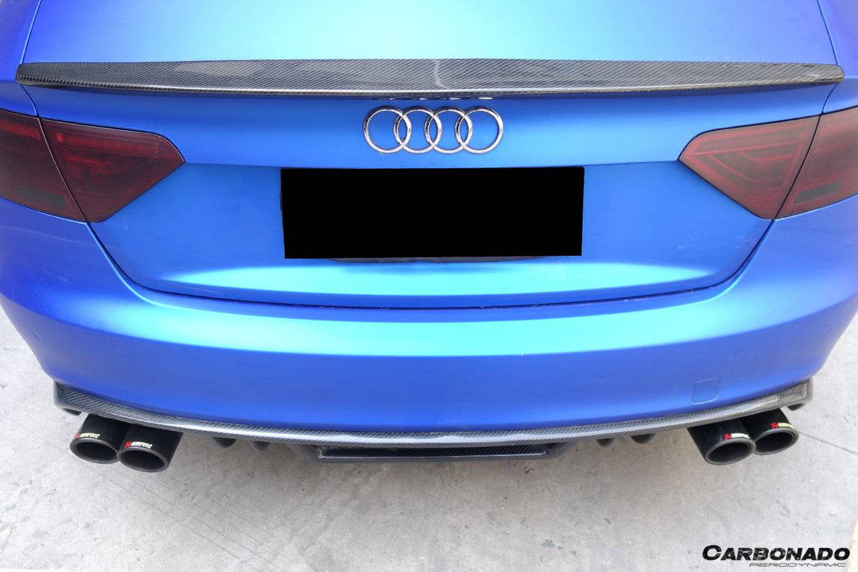 2009-2015 Audi A5 Coupe Sport Style Carbon Fiber Trunk Spoiler