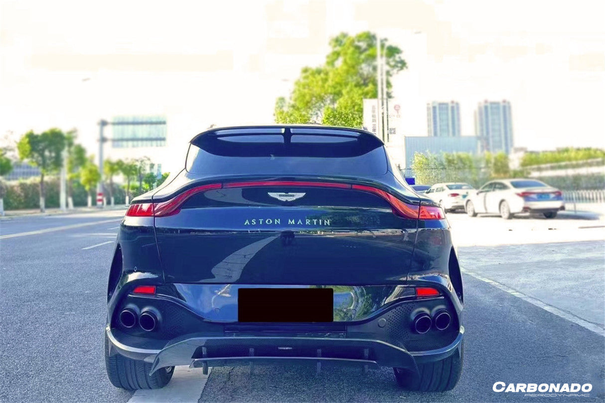 2021-2024 Aston Martin DBX 707 Style Dry Carbon Fiber Rear Bumper with Exhaust tips