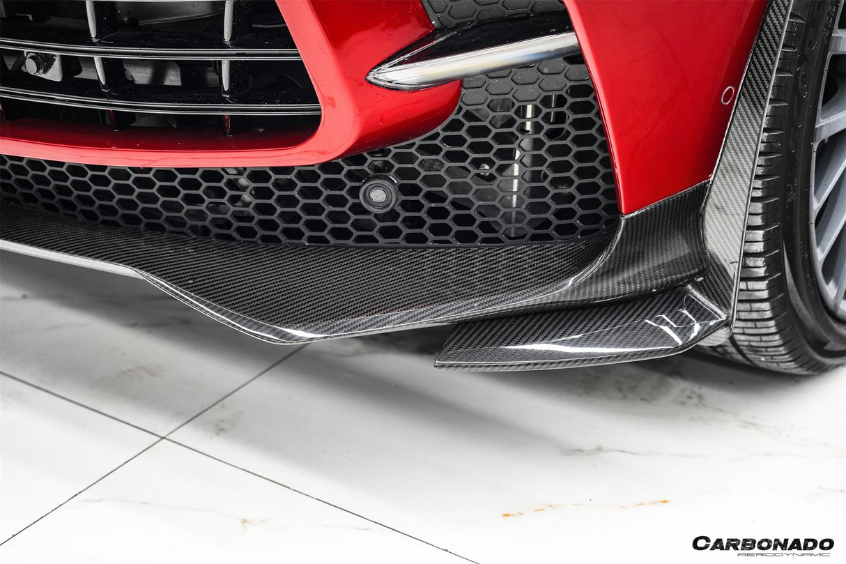2021-2024 Aston Martin DBX 707 Style Dry Carbon Fiber Front Bumper With Lights