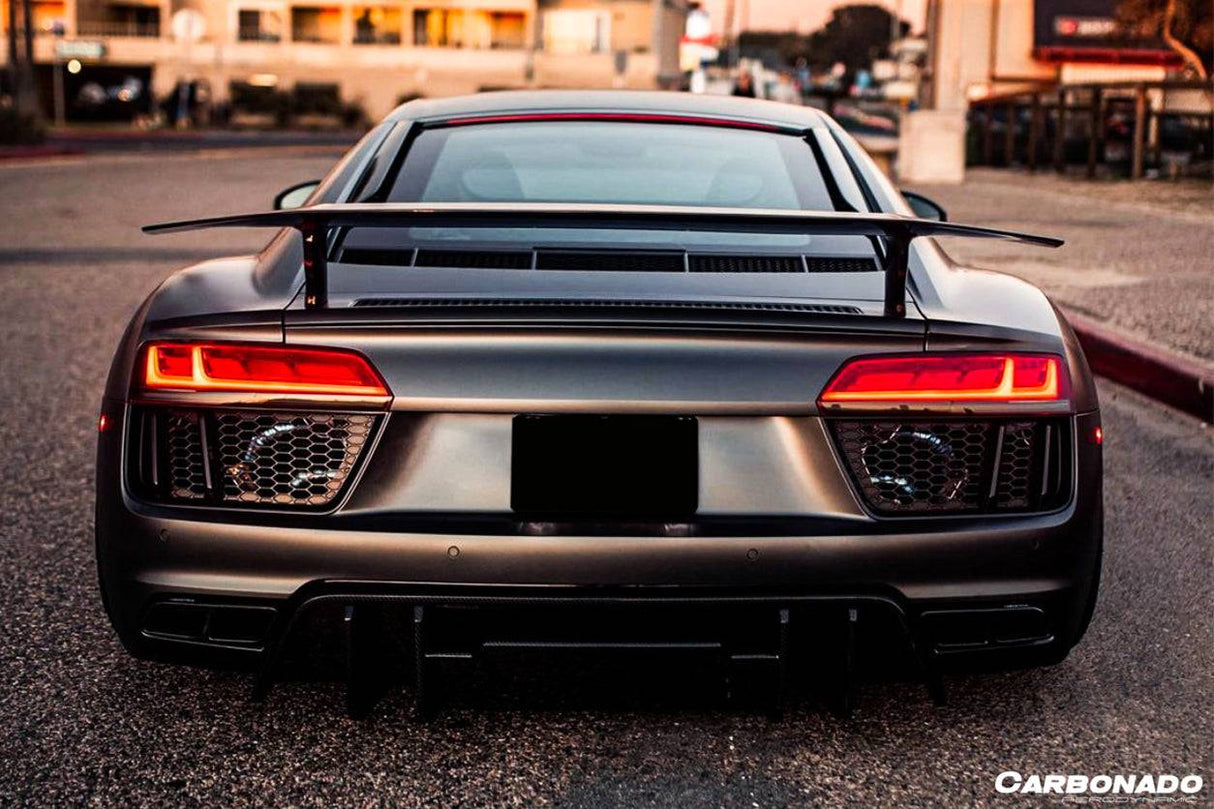 2016-2019 Audi R8 Coupe Spyder VRS Style Carbon Fiber Rear Diffuser