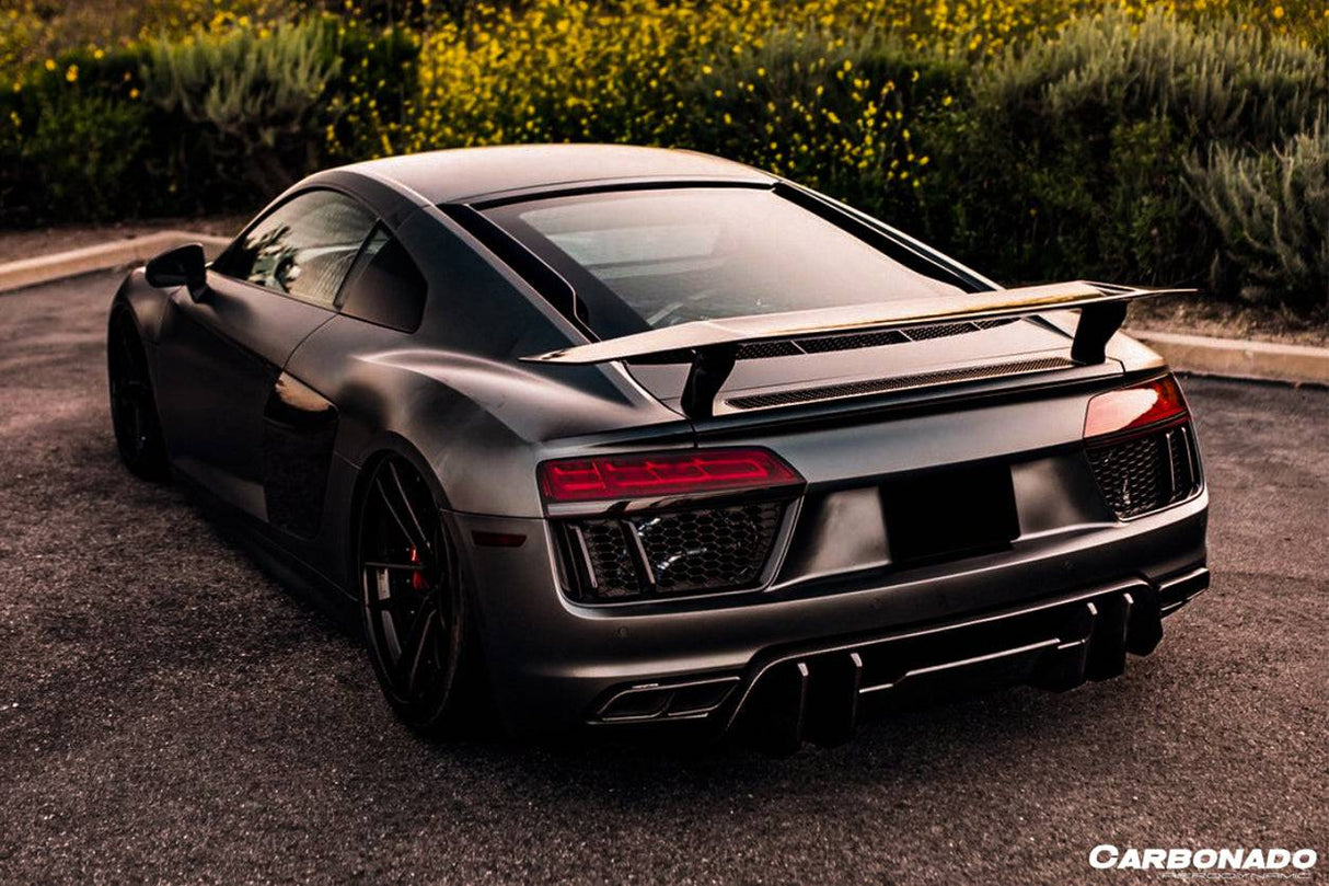 2016-2019 Audi R8 Coupe Spyder VRS Style Carbon Fiber Rear Diffuser