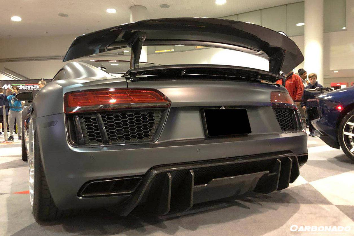 2016-2019 Audi R8 Coupe Spyder VRS Style Carbon Fiber Rear Diffuser