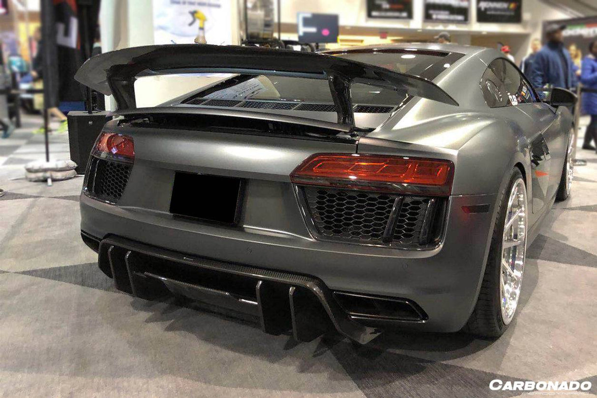 2016-2019 Audi R8 Coupe Spyder VRS Style Carbon Fiber Rear Diffuser