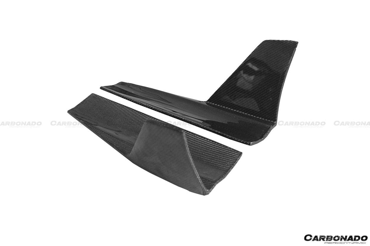 2013-2020 Audi RS3 S3 A3 Sline Sedan BKSS Style Carbon Fiber Side Skirts Under Board with Winglets