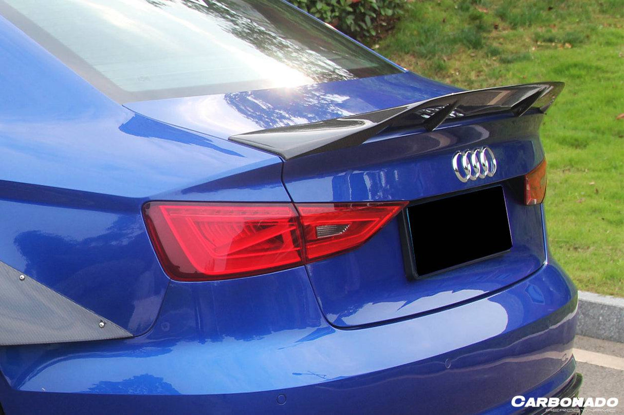 2013-2020 Audi S3 A3 RS3 8V Sedan RT Style Carbon Fiber Trunk Spoiler