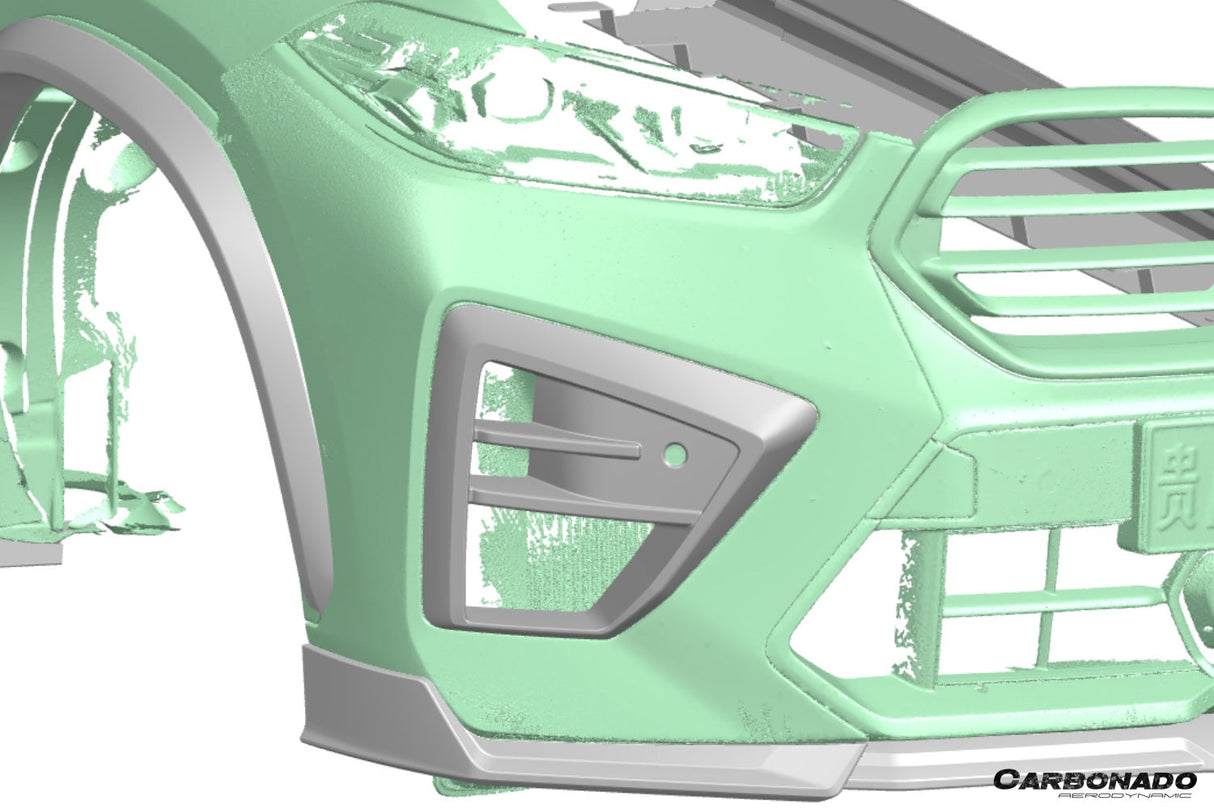 2024-2025 BMW X6M F96 AD Style Dry Carbon Fiber Front Lip