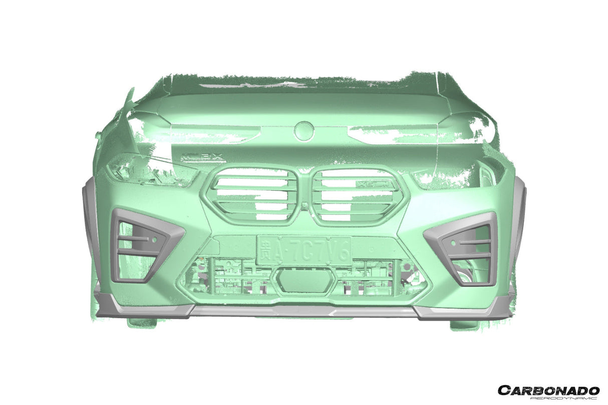 2024-2025 BMW X6M F96 AD Style Dry Carbon Fiber Front Lip